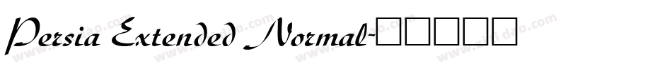 Persia Extended Normal字体转换